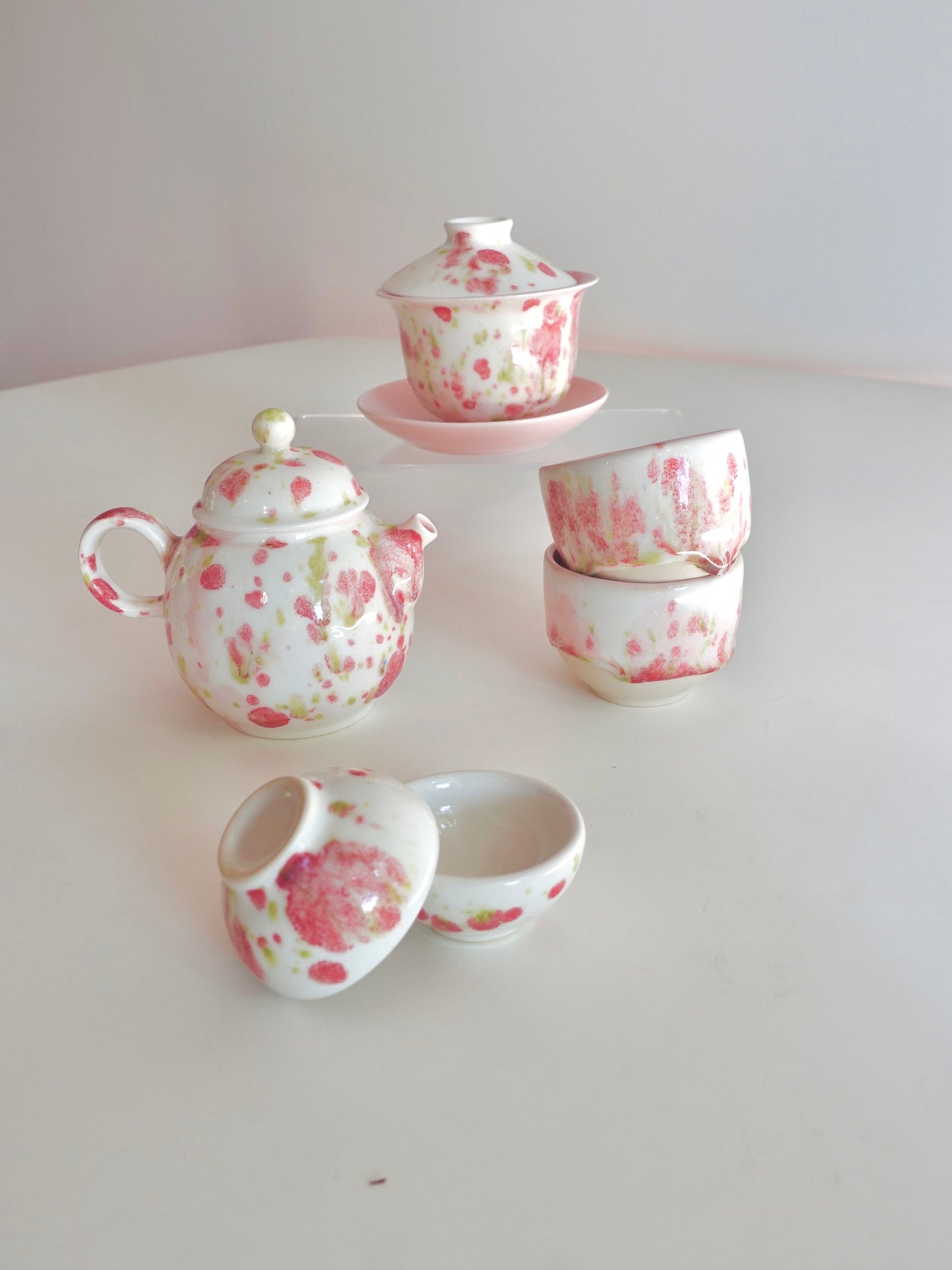 Strawberry Patterned Tea Set