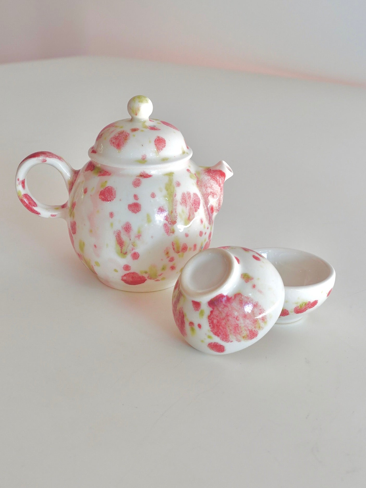 Strawberry Patterned Tea Set