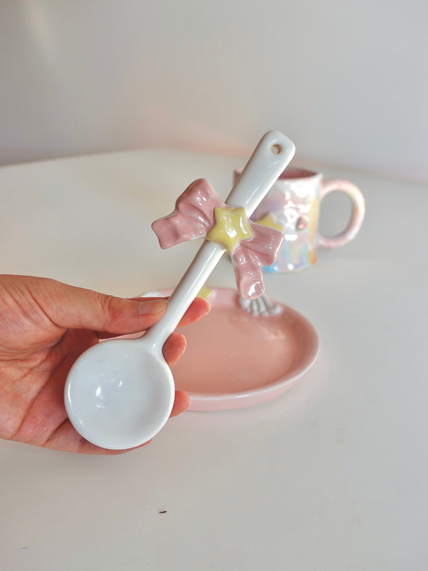 Large Drippy Star Mug and Spoon