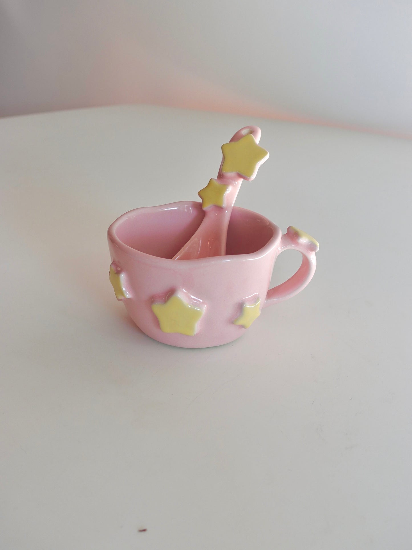 Dreamy Pastel Hand-built Star Mug