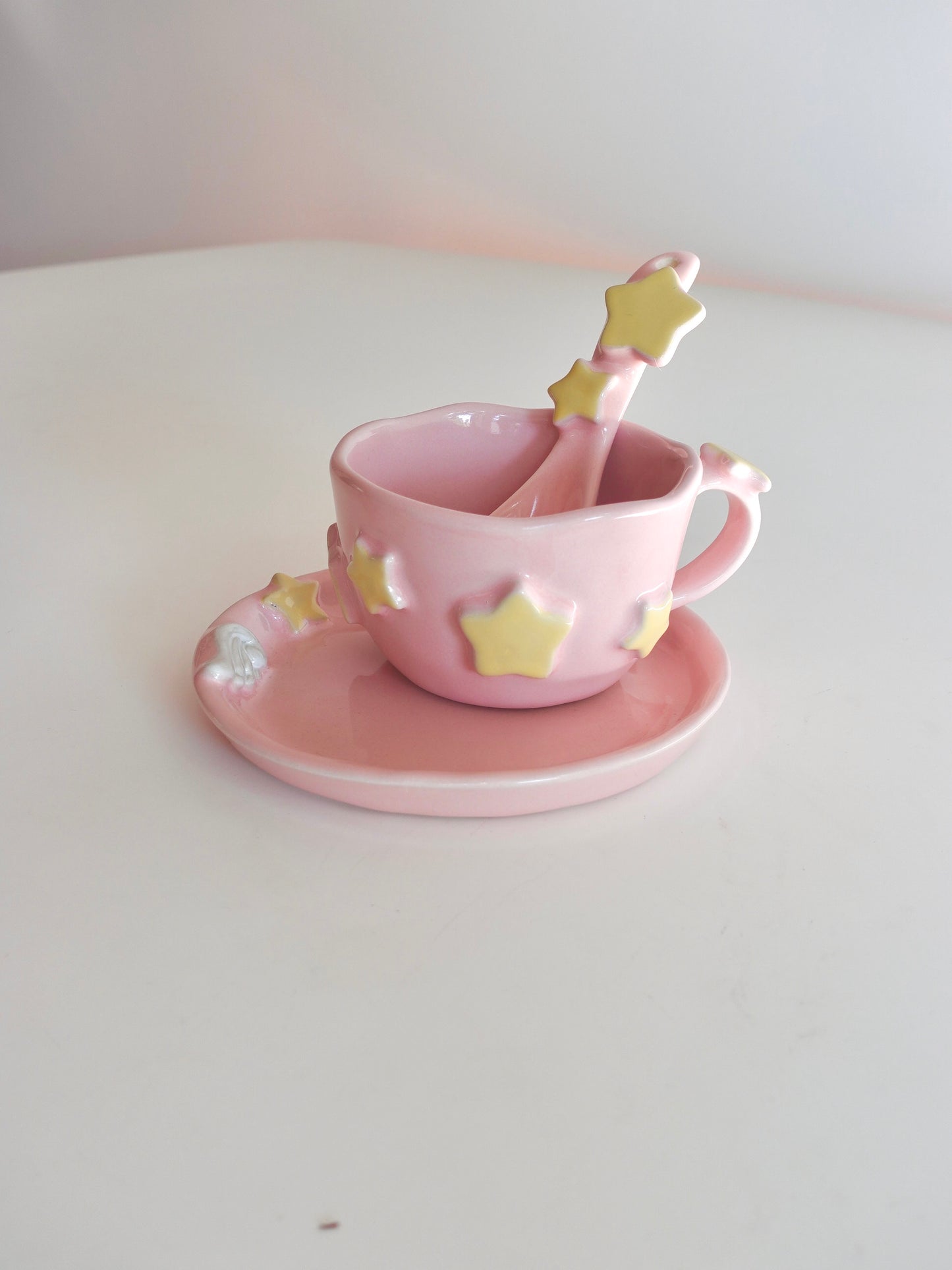 Dreamy Pastel Hand-built Star Mug