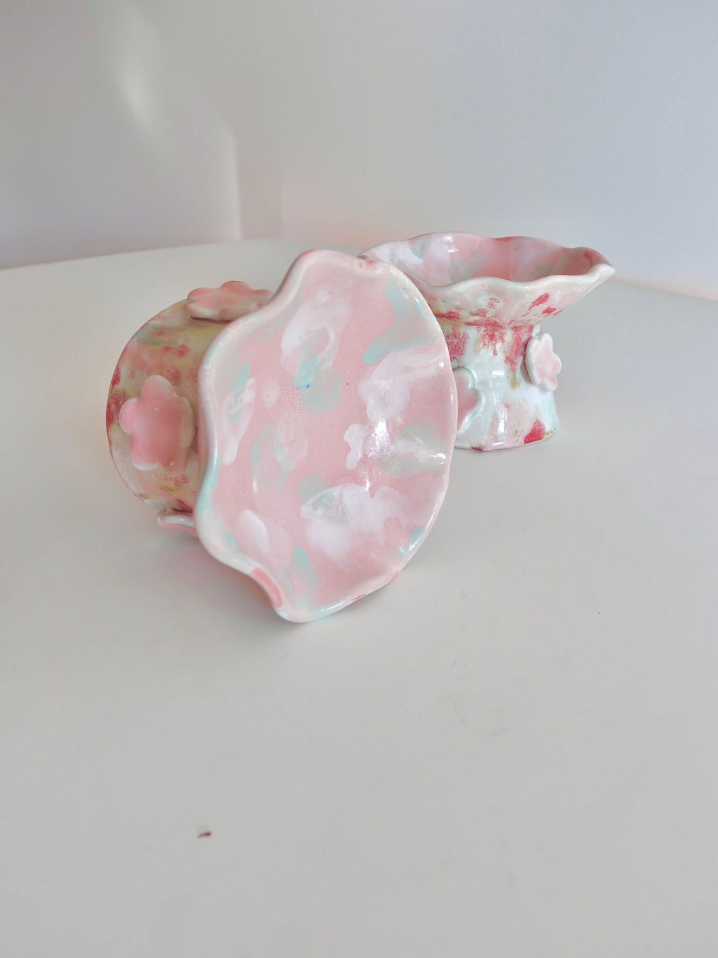 Strawberry Flower Pet Bowls