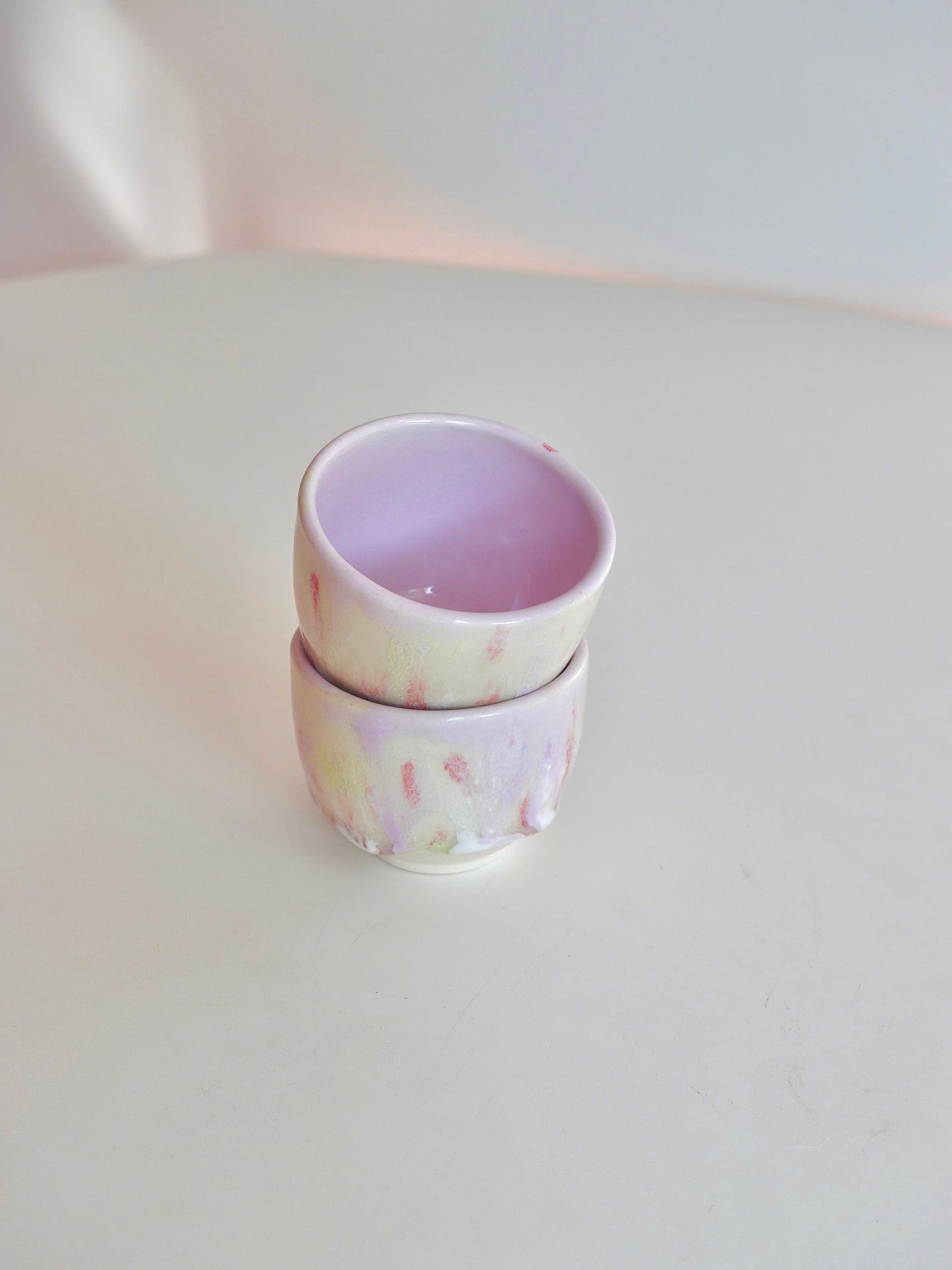 Drippy Lilac 100ml Mini Tea Bowls