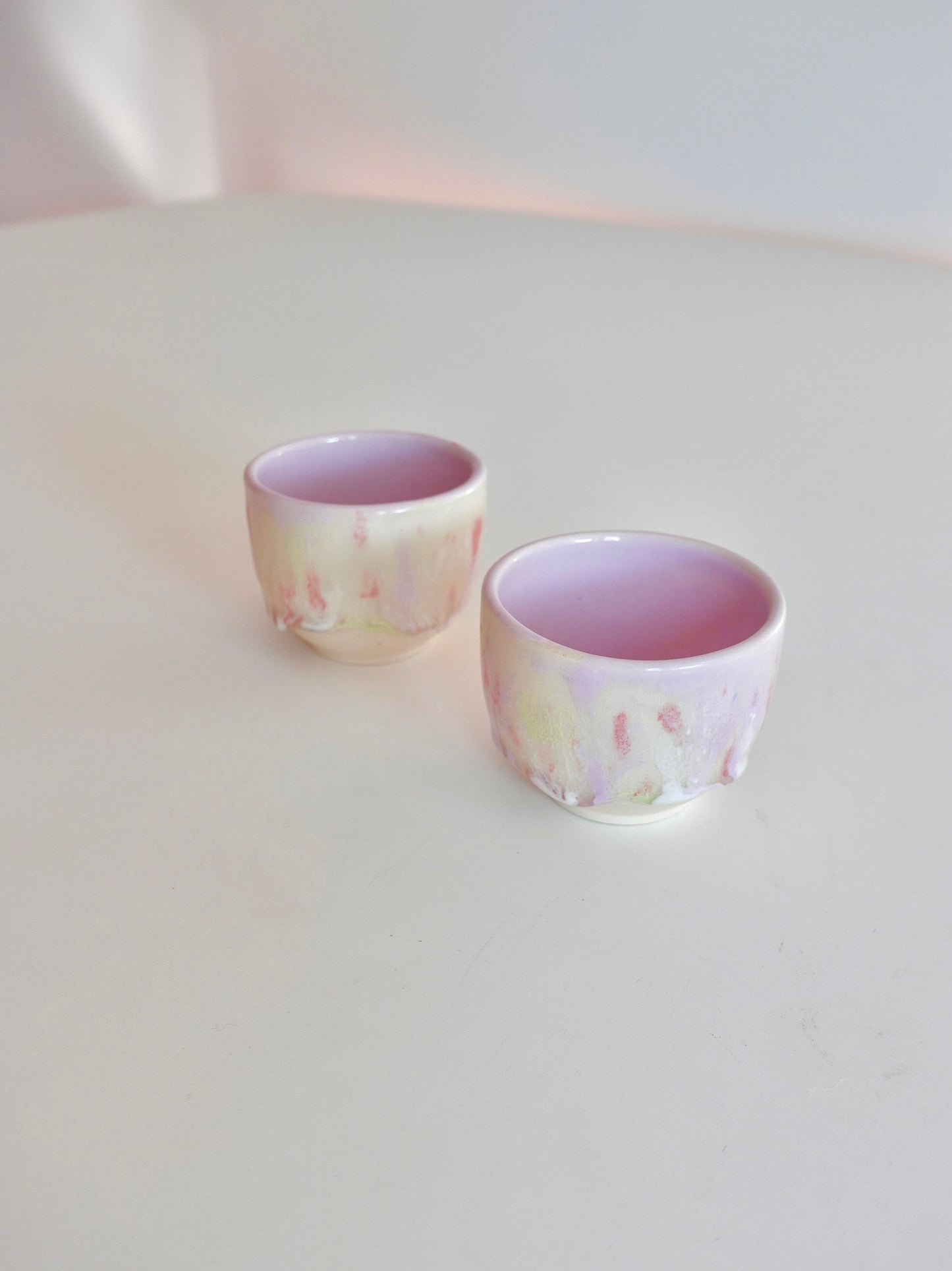 Drippy Lilac 100ml Mini Tea Bowls
