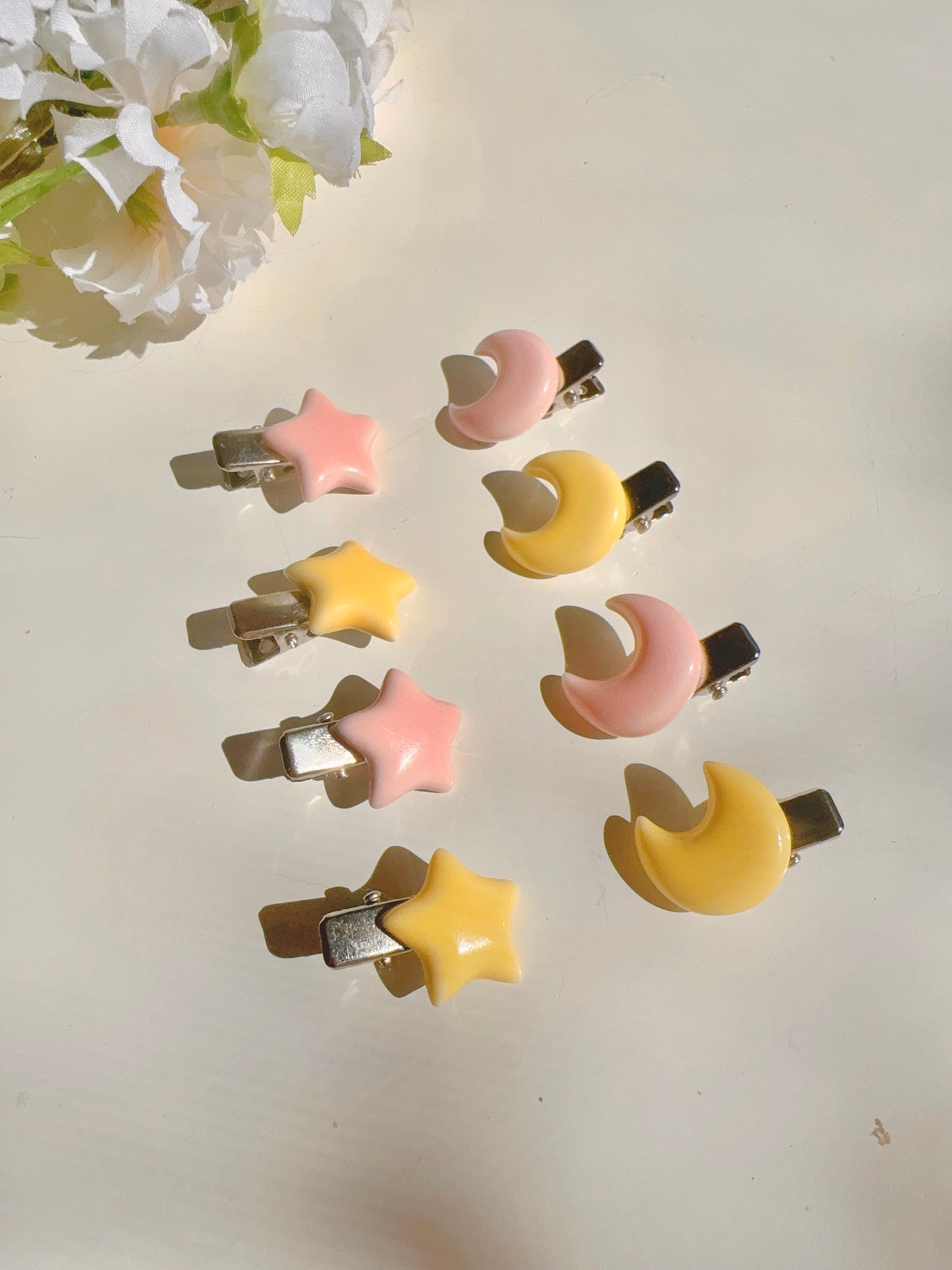 Star Moon Hair Clip (two color)