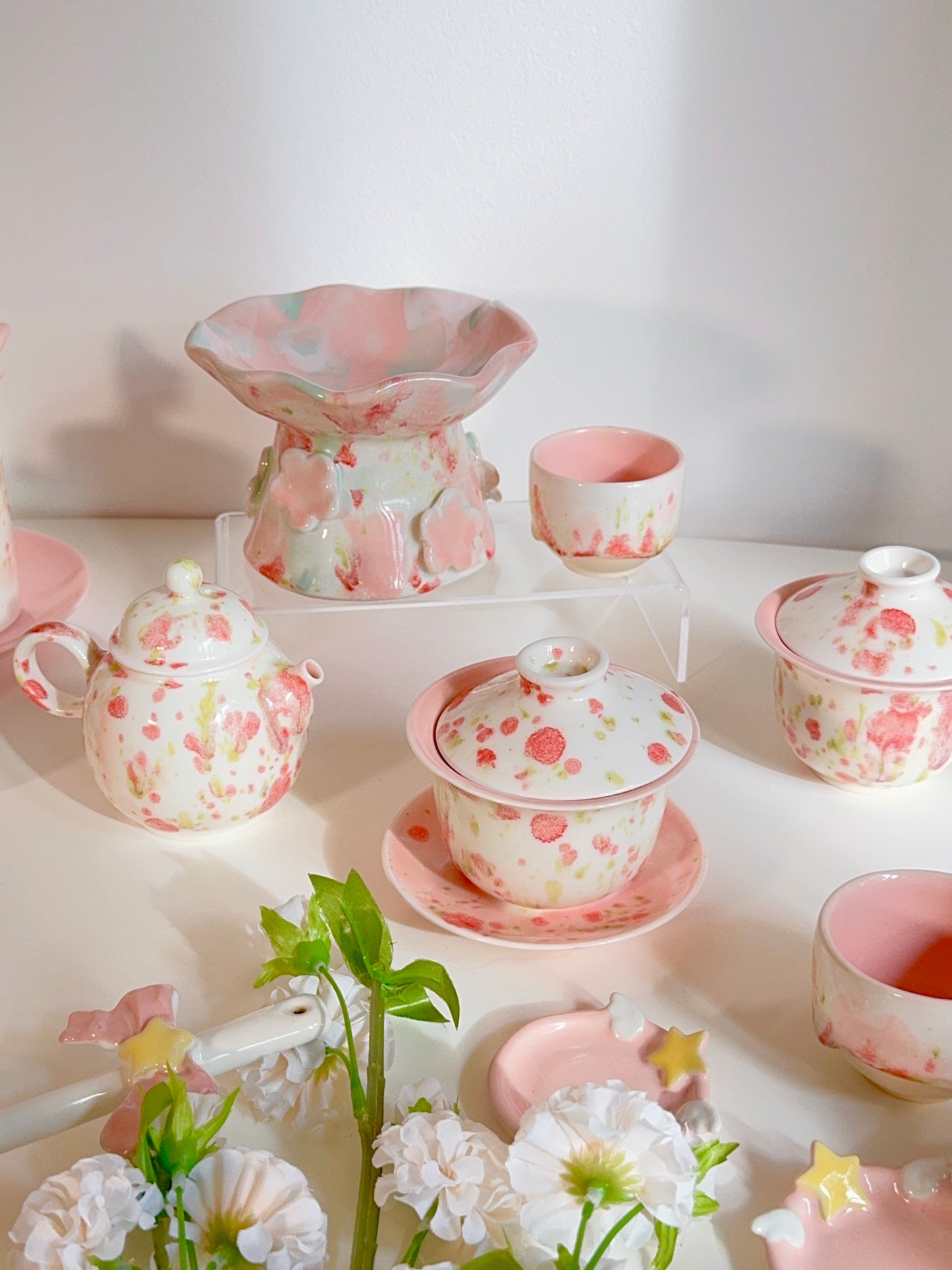 Strawberry Patterned Tea Set