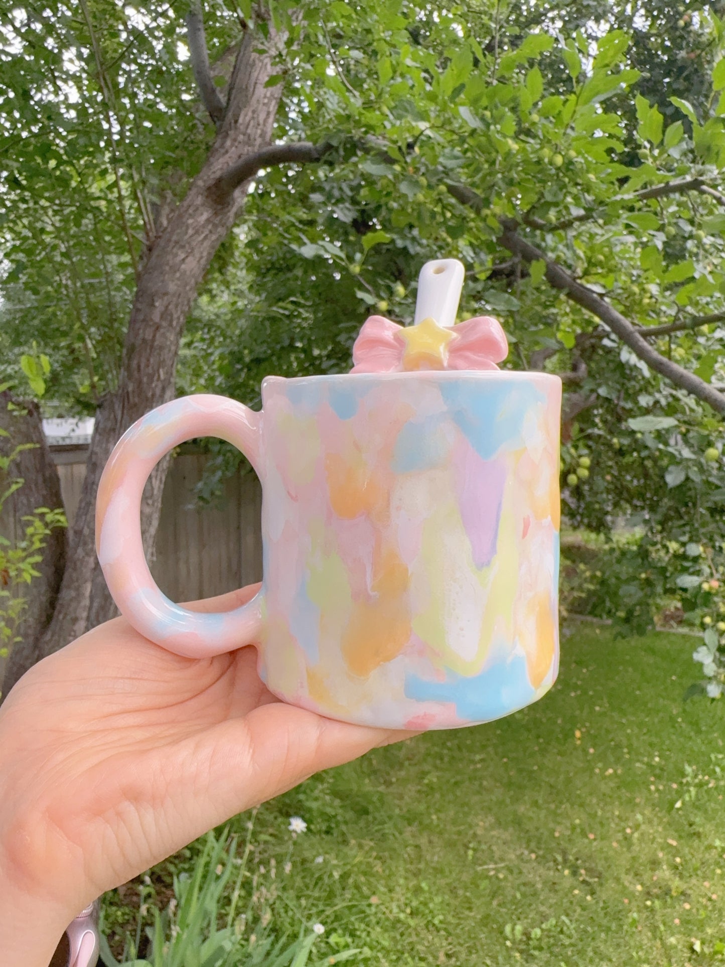 Large Drippy Star Mug and Spoon