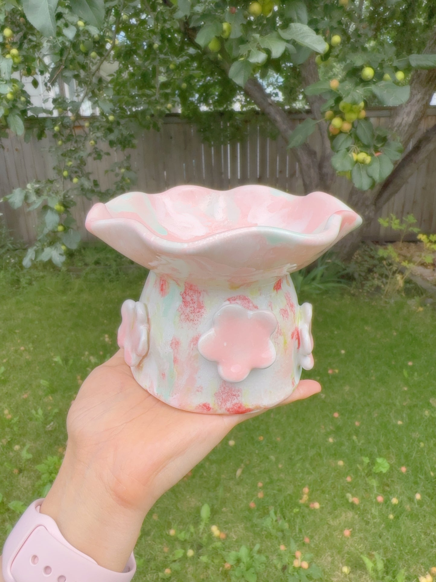 Strawberry Flower Pet Bowls