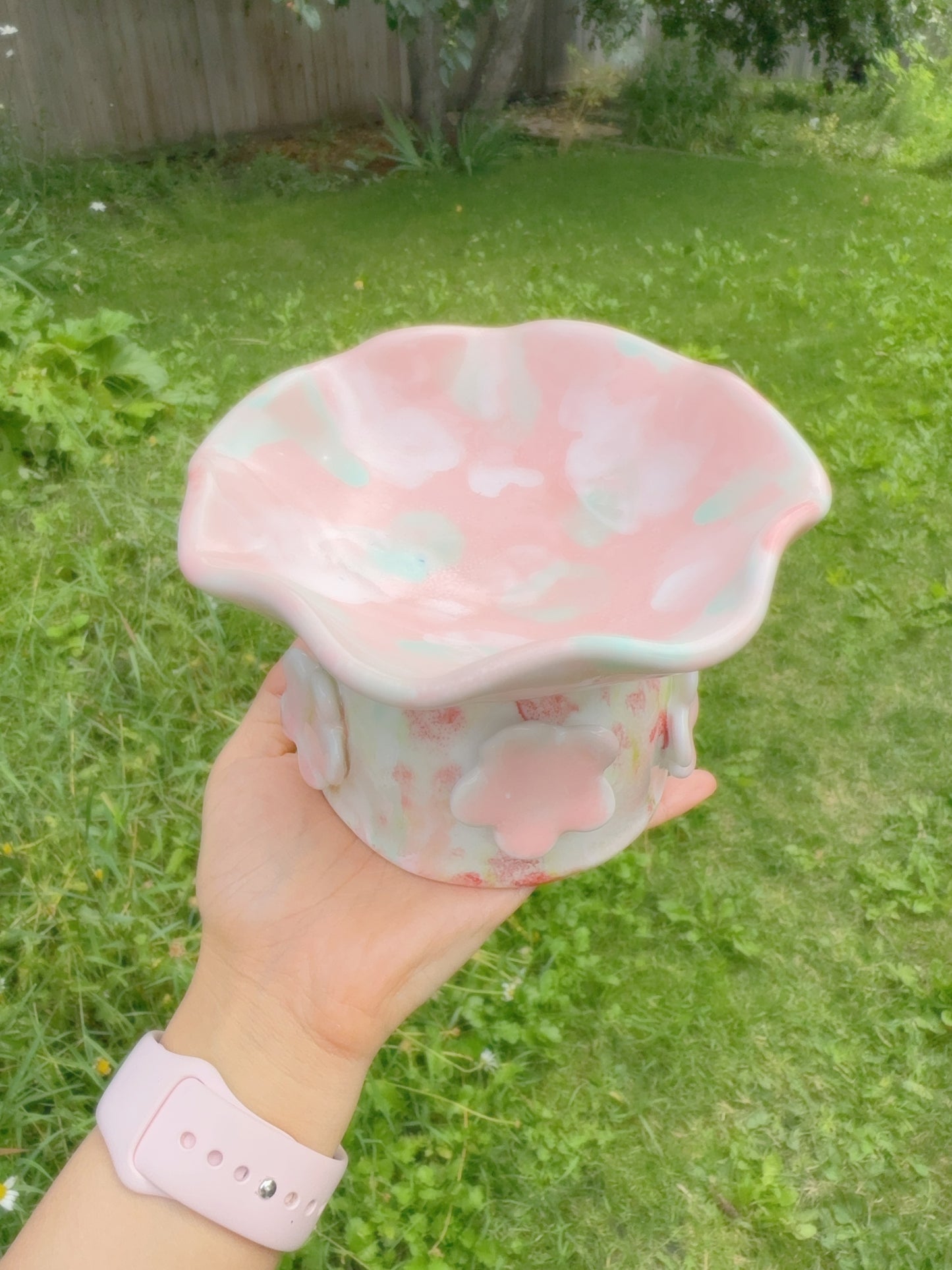 Strawberry Flower Pet Bowls