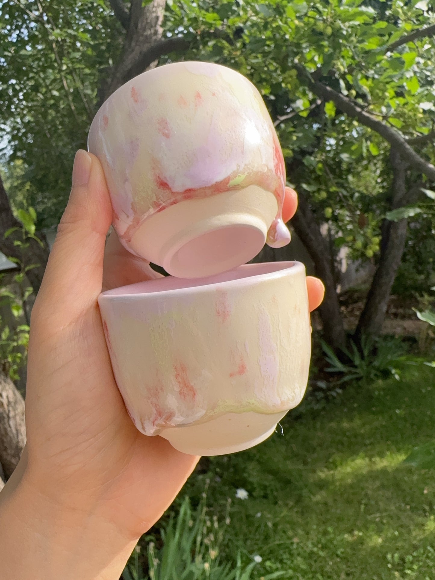 Drippy Lilac 100ml Mini Tea Bowls