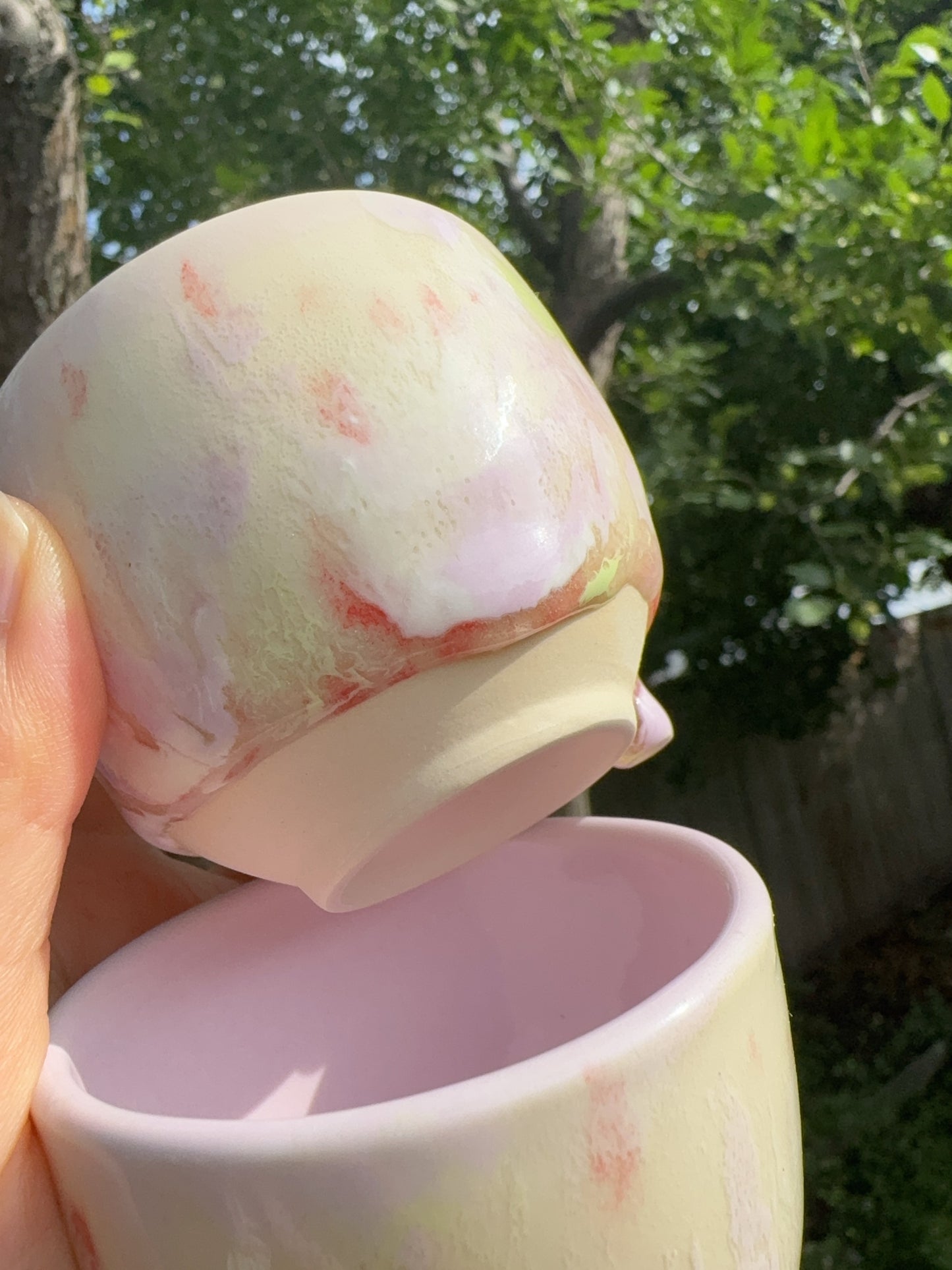 Drippy Lilac 100ml Mini Tea Bowls