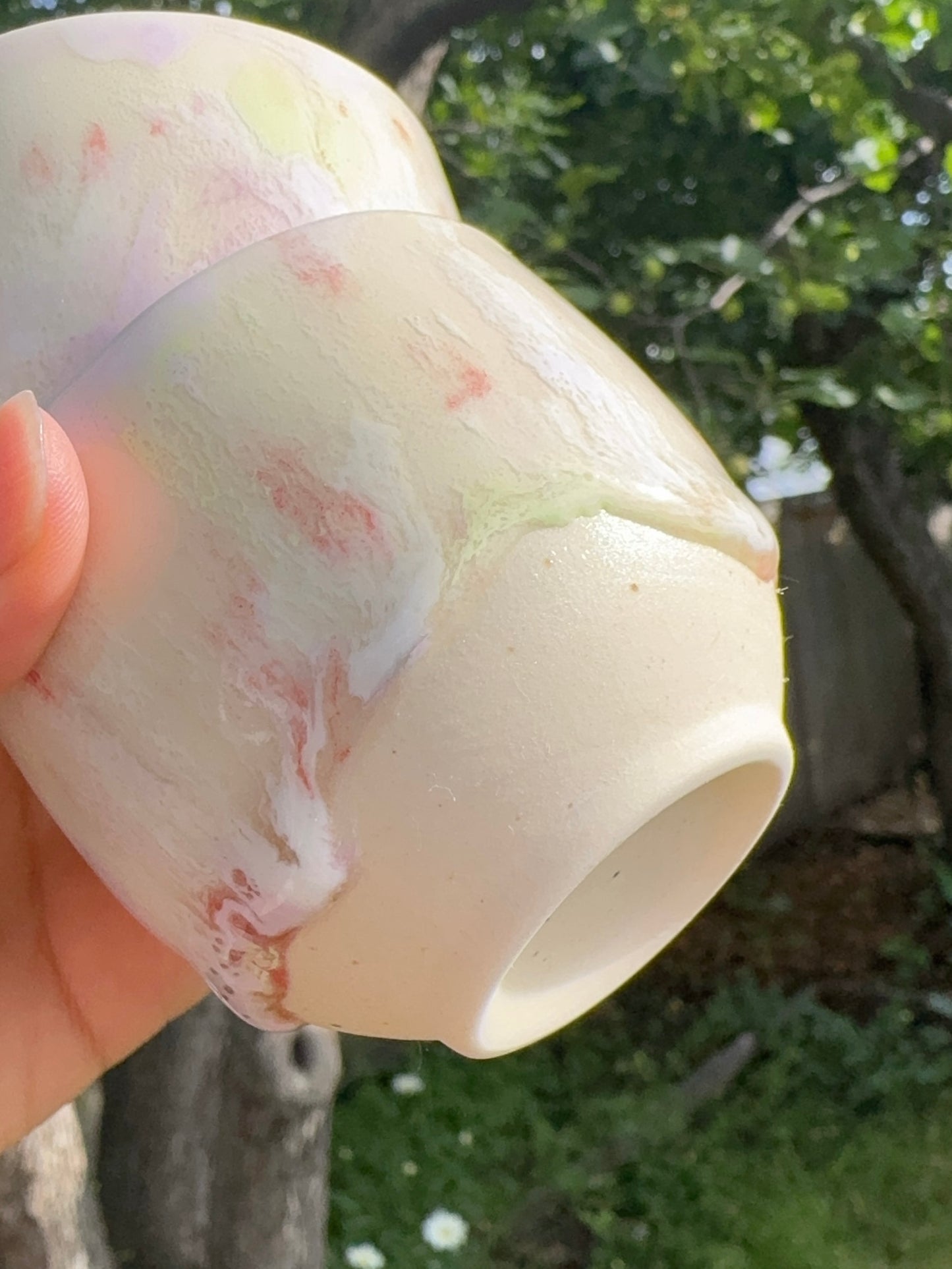 Drippy Lilac 100ml Mini Tea Bowls