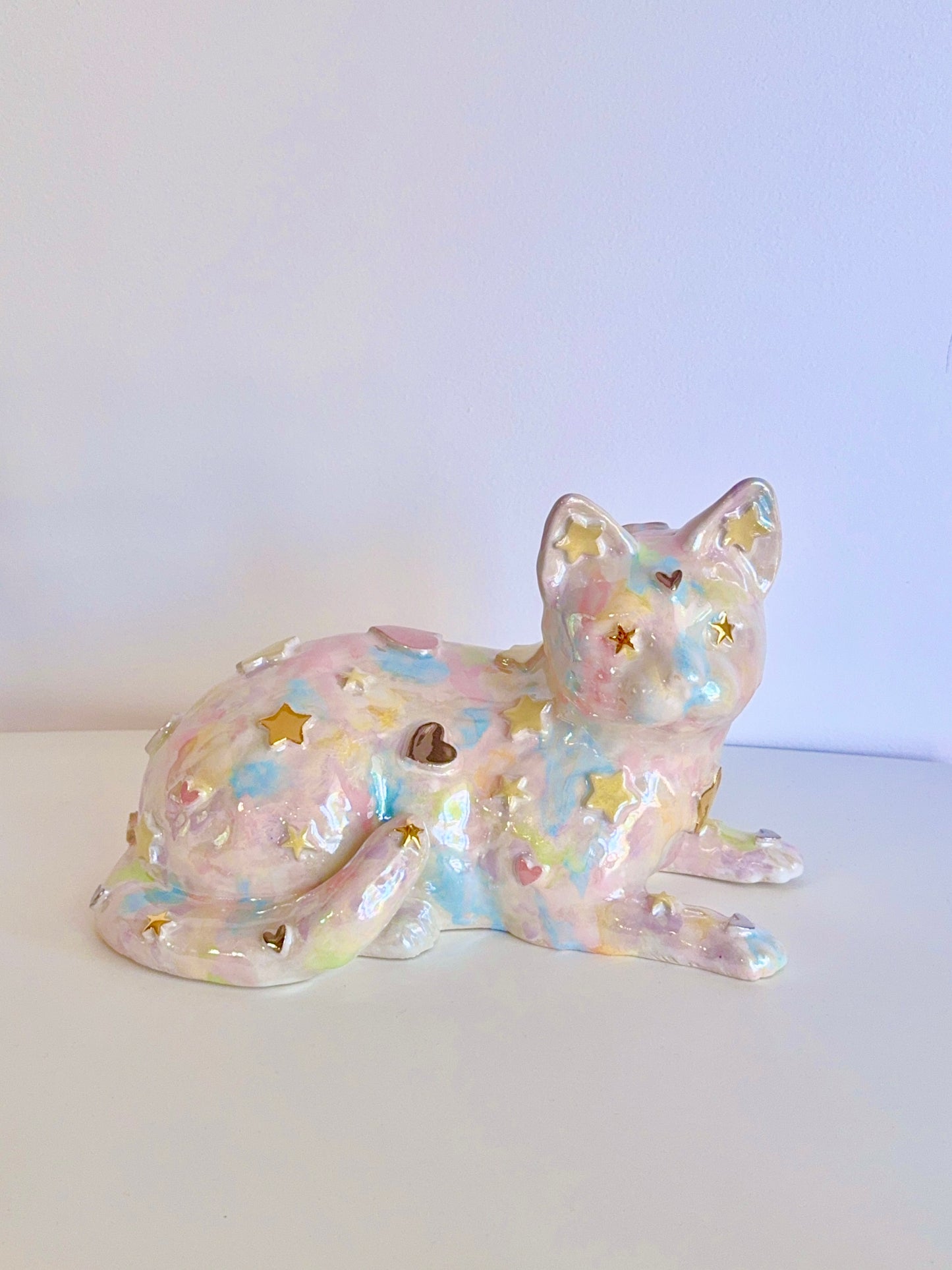 Dreamy Cat Sculpture