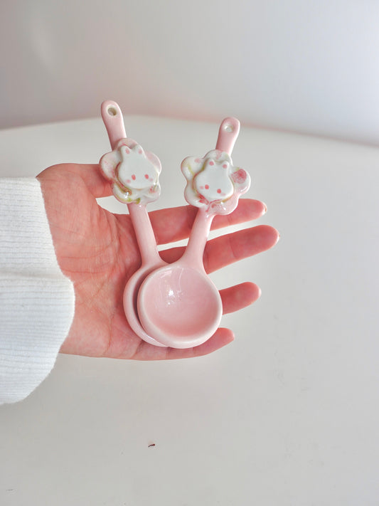 Strawberry Bun Bun Spoons