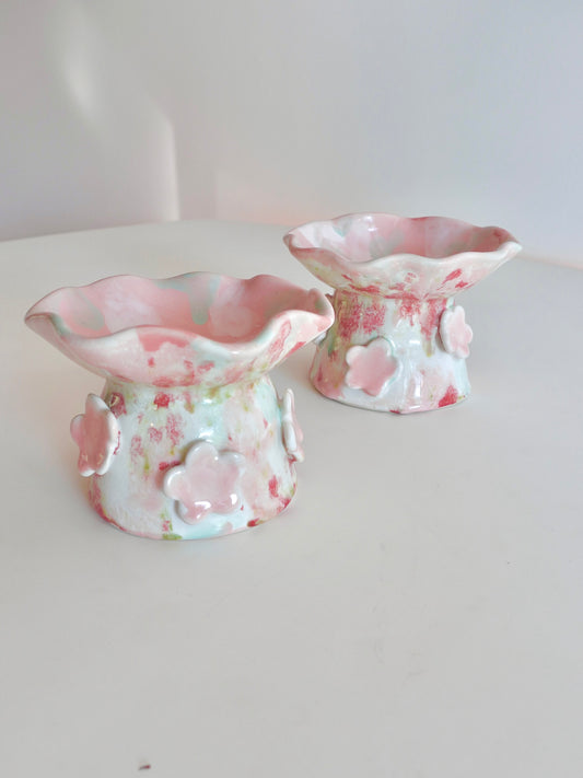 Strawberry Flower Pet Bowls