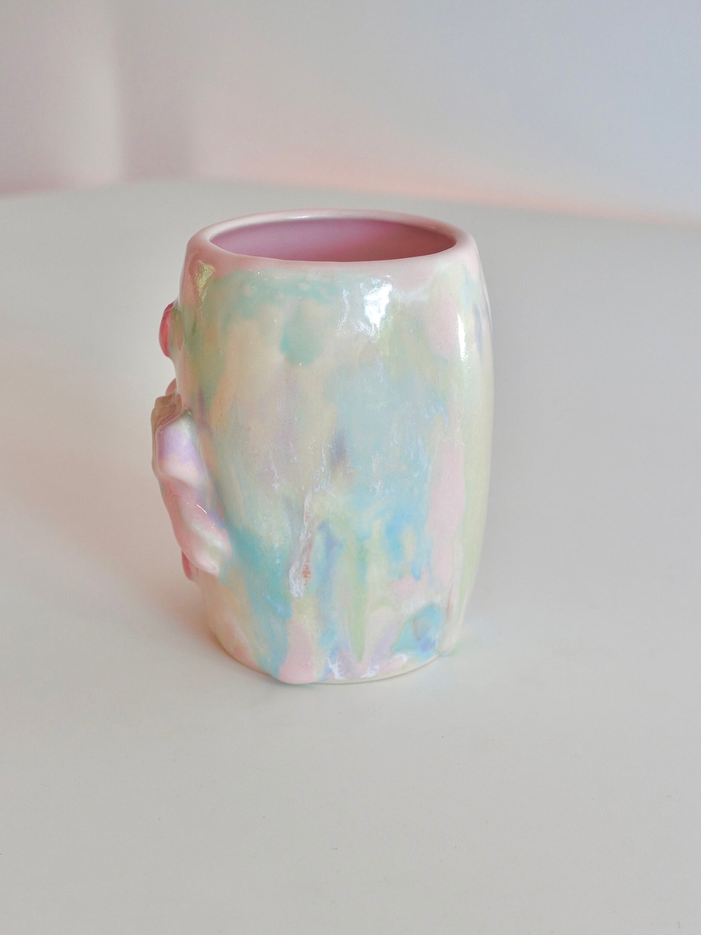Pastel Drippy Bun and Bow Tumbler 1