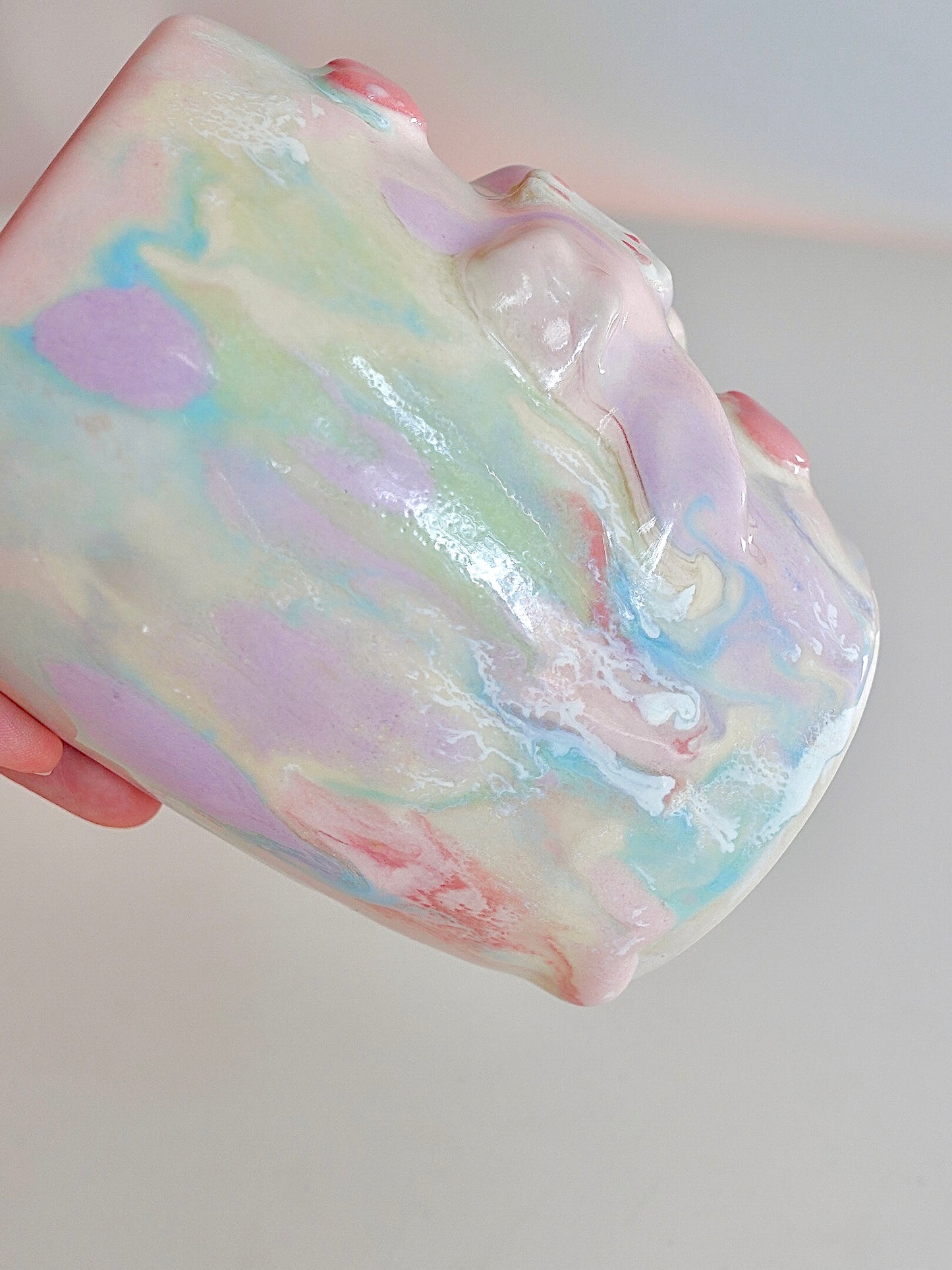 Pastel Drippy Bun and Bow Tumbler 1