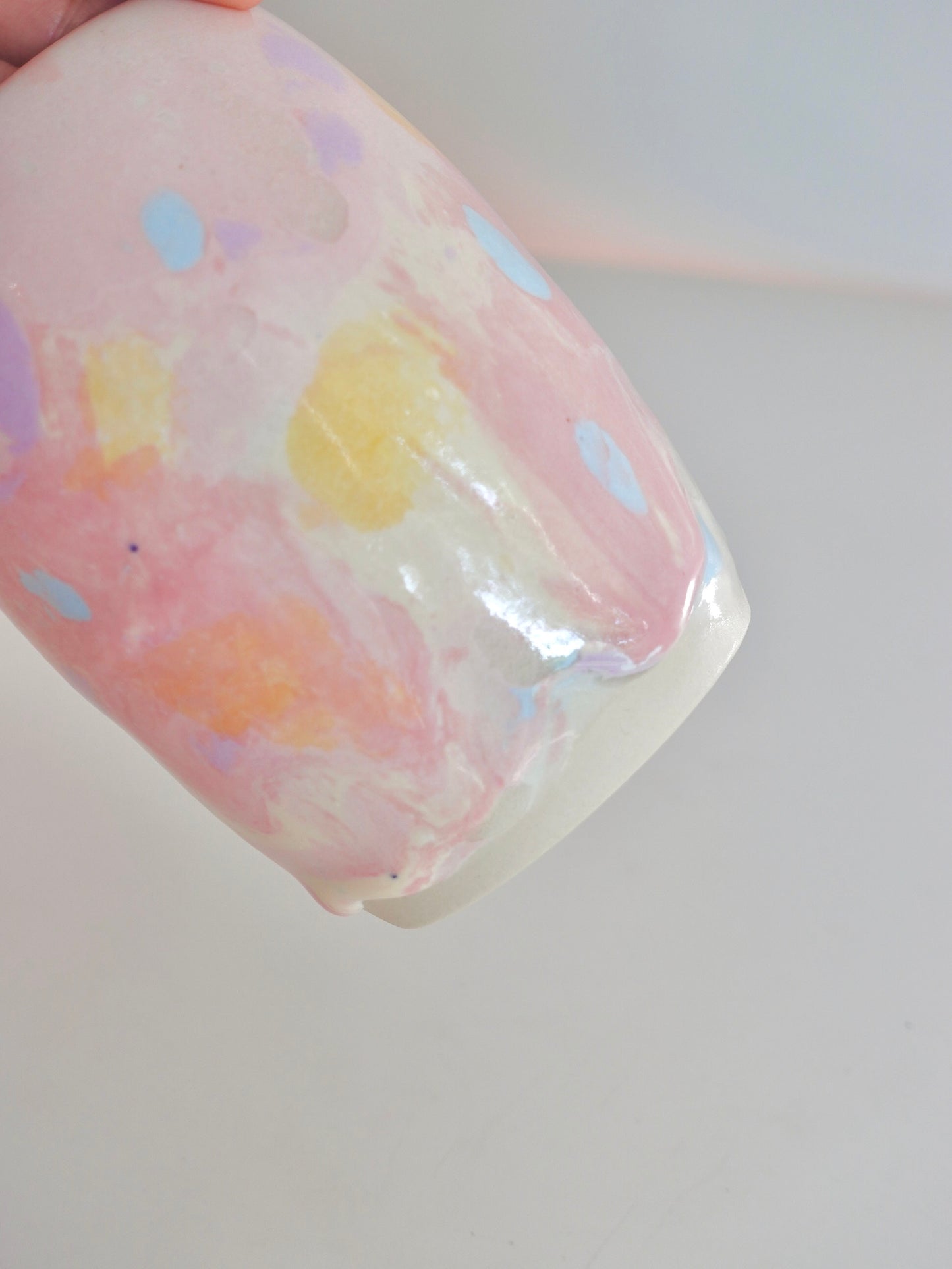 Pastel Drippy Bun and Bow Tumbler 2