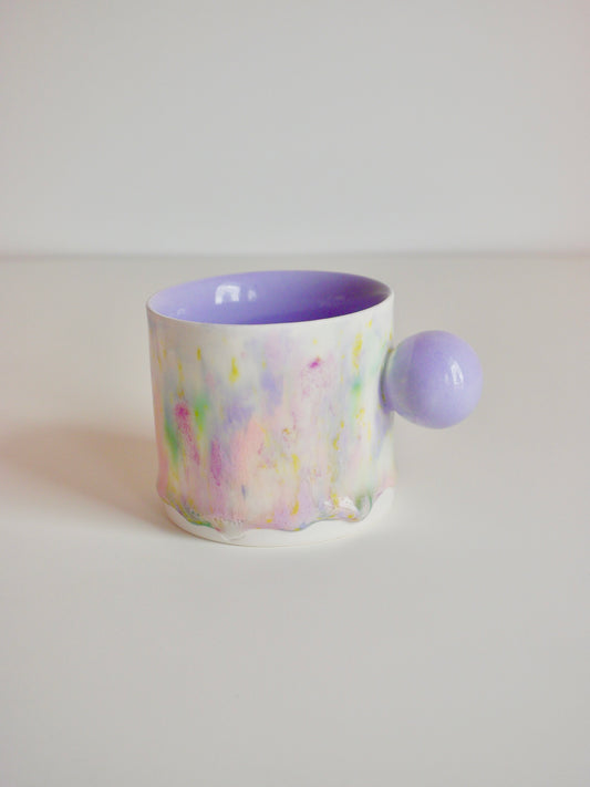 Drippy Pastel Ball Handle Mug 2