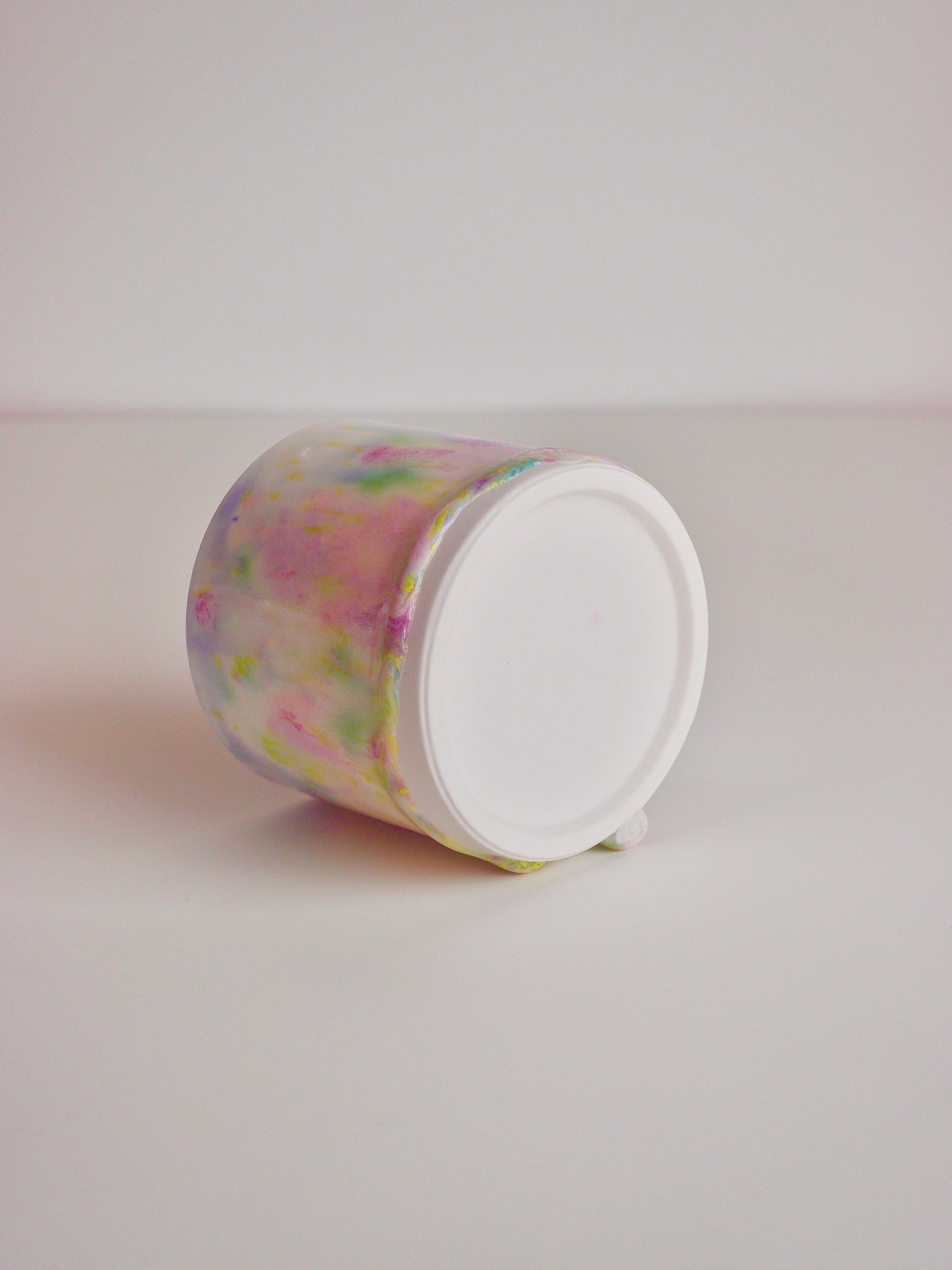 Drippy Pastel Ball Handle Mug 2