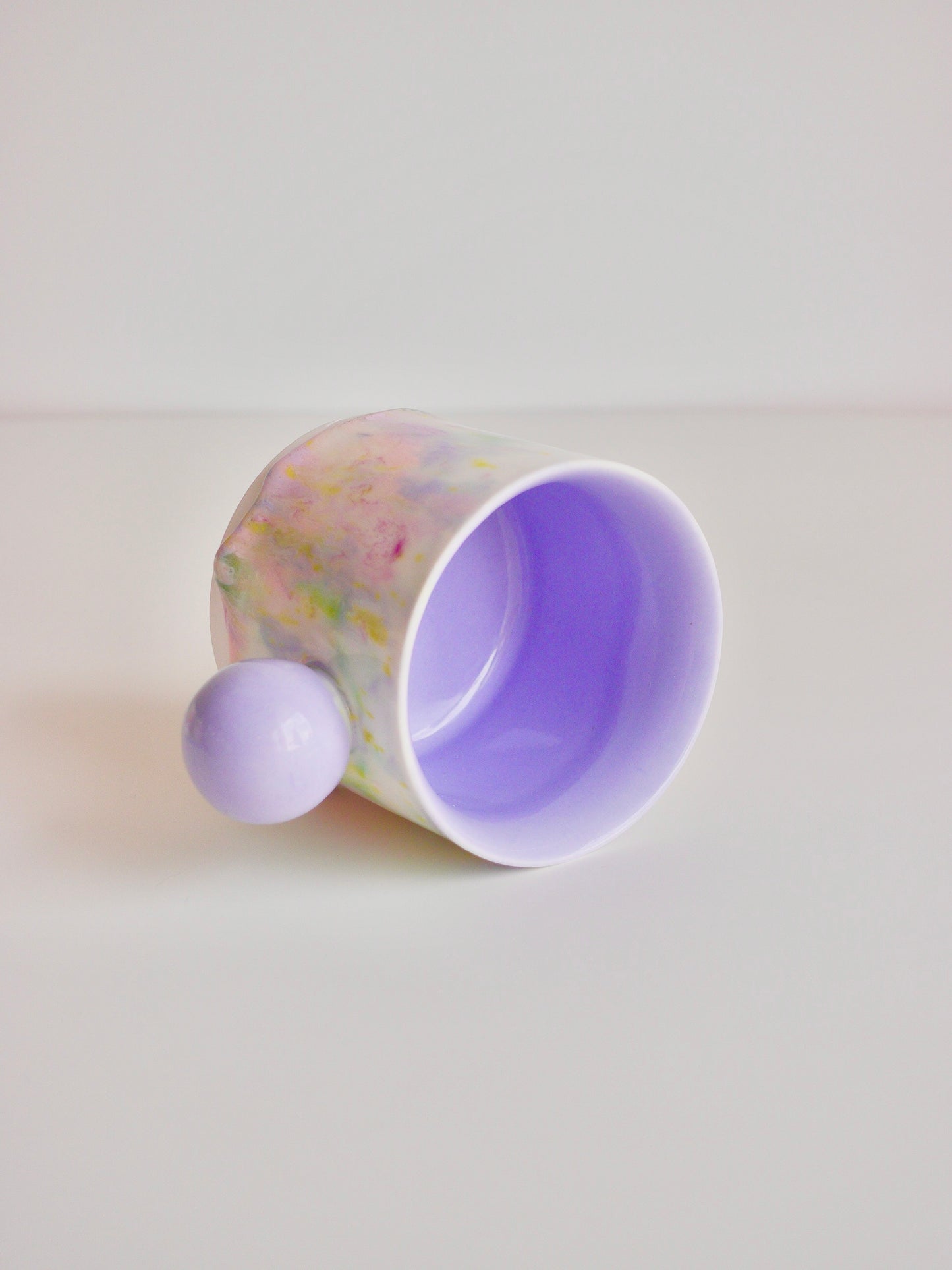 Drippy Pastel Ball Handle Mug 2