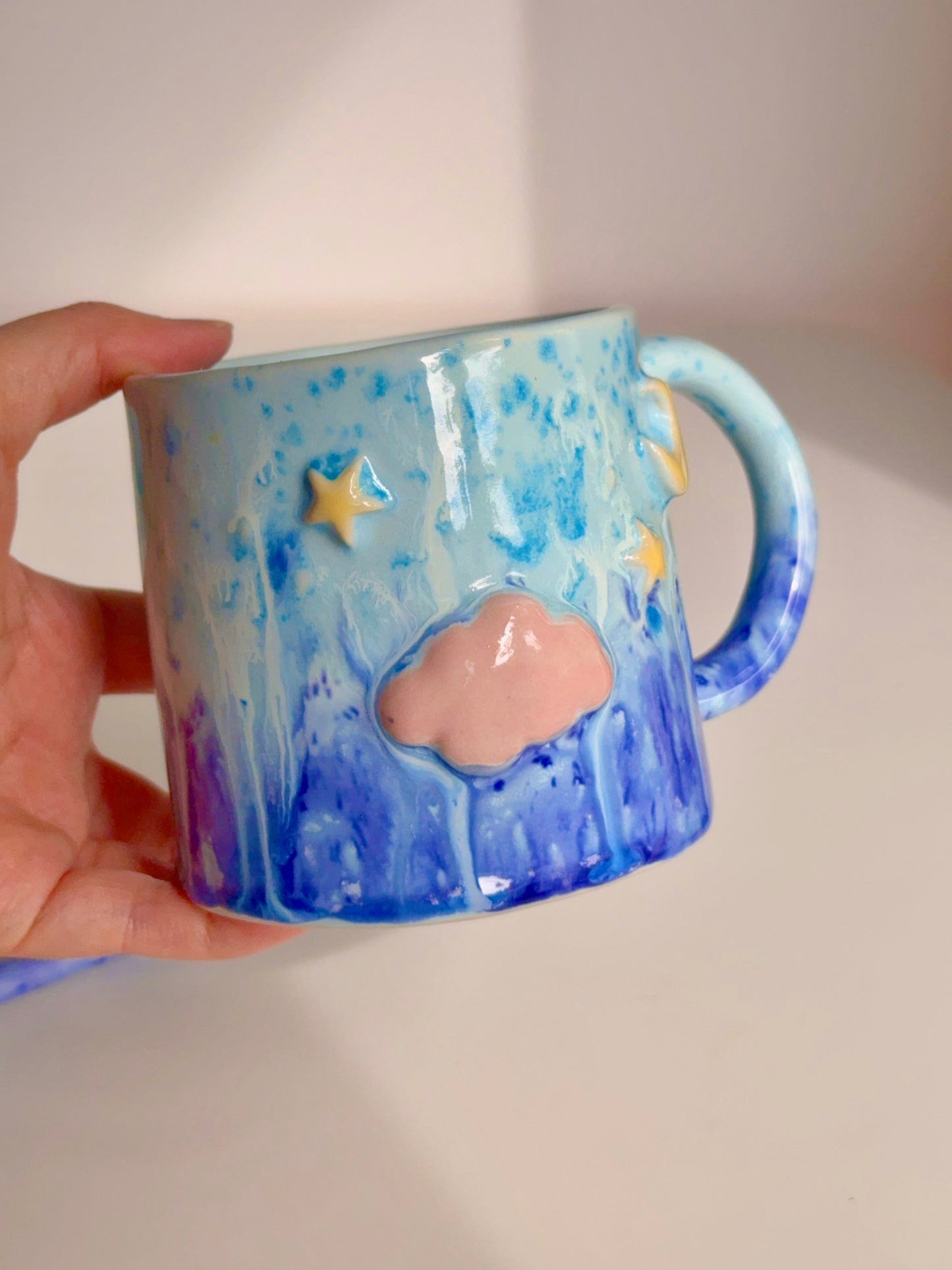 Large Stormy Cloud Mug and Spoon