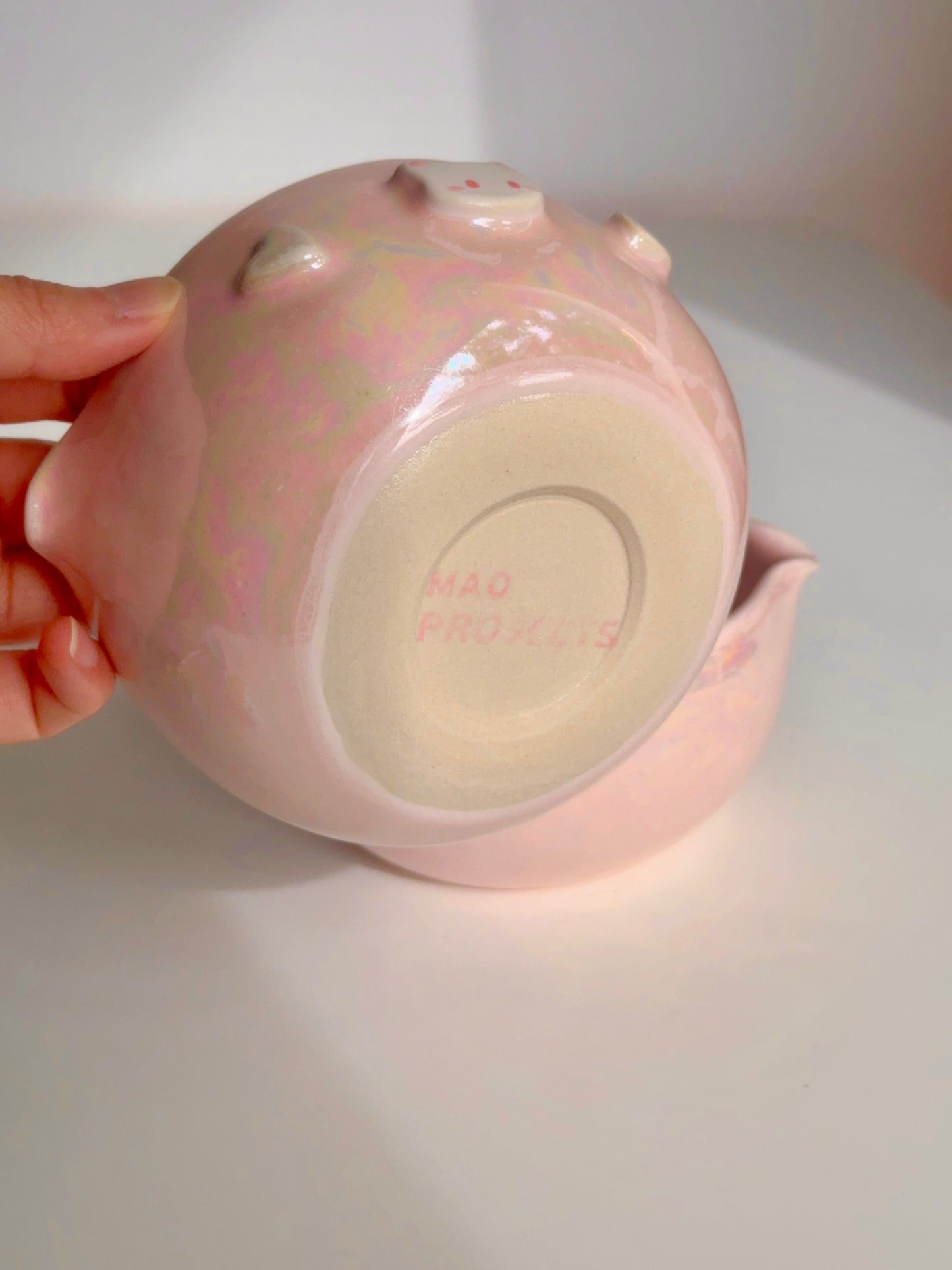 Pink Mimi Hearts Matcha Bowl