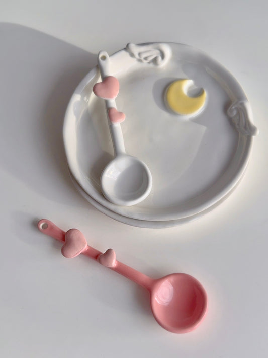 White Winged Moon Plate