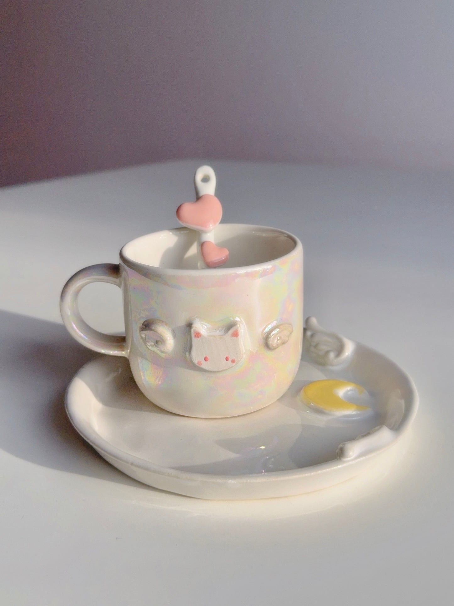 White Winged Moon Plate