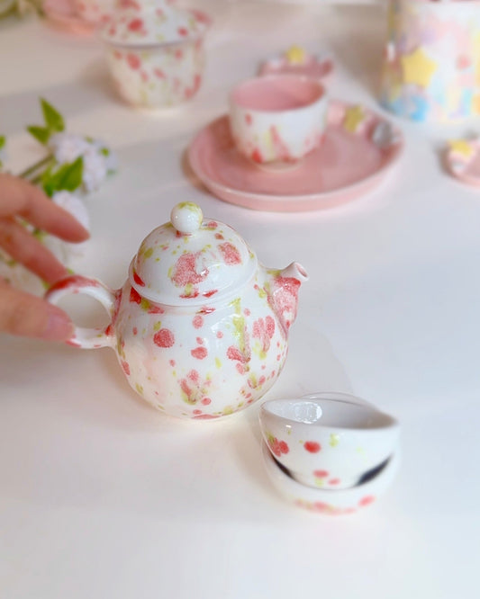 Strawberry Patterned Tea Set