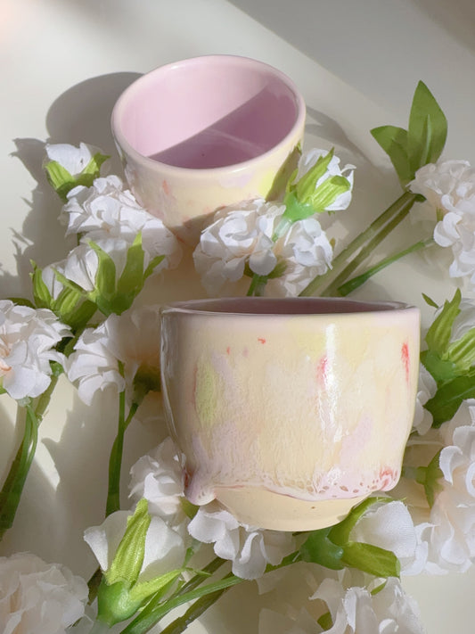 Drippy Lilac 100ml Mini Tea Bowls