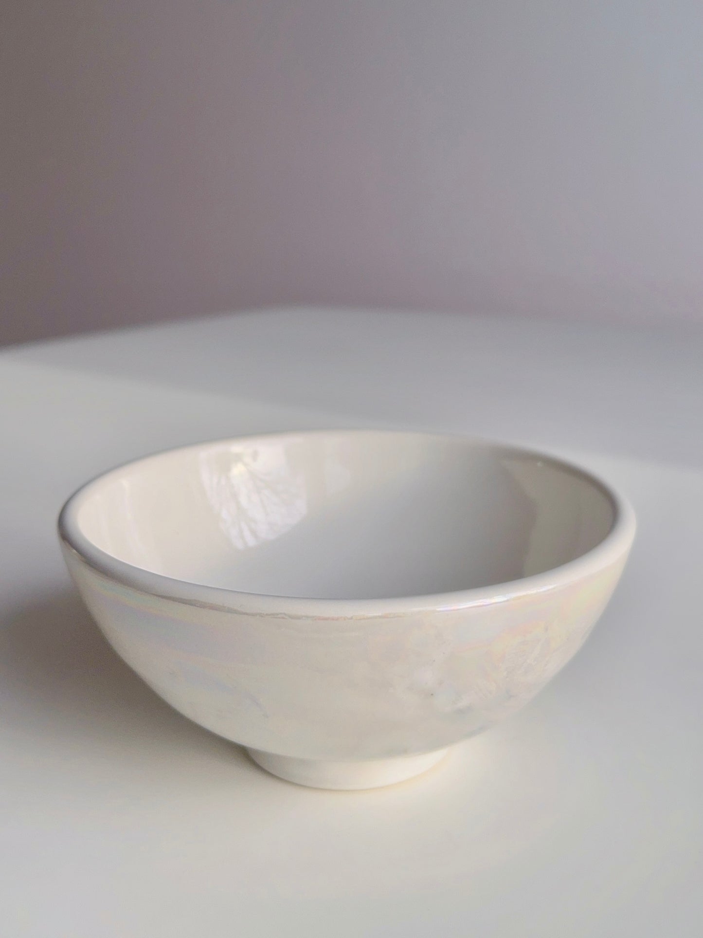 Lustre White Bun Bun Bowl