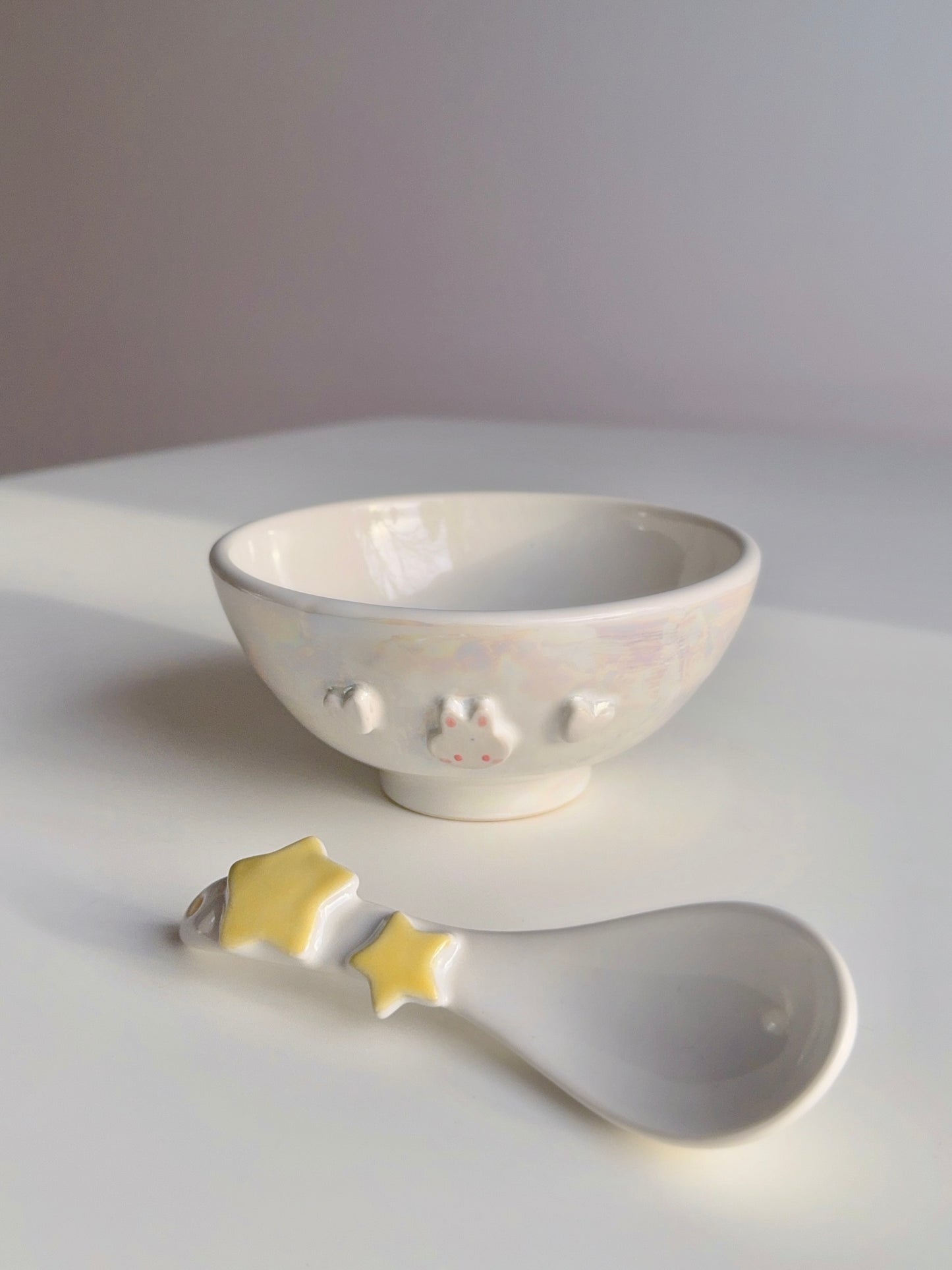 Lustre White Bun Bun Bowl