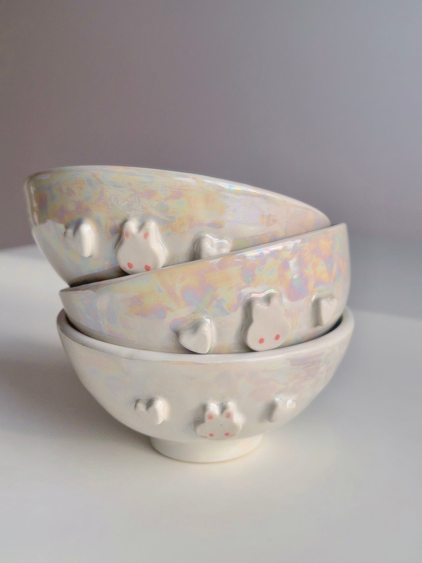 Lustre White Bun Bun Bowl
