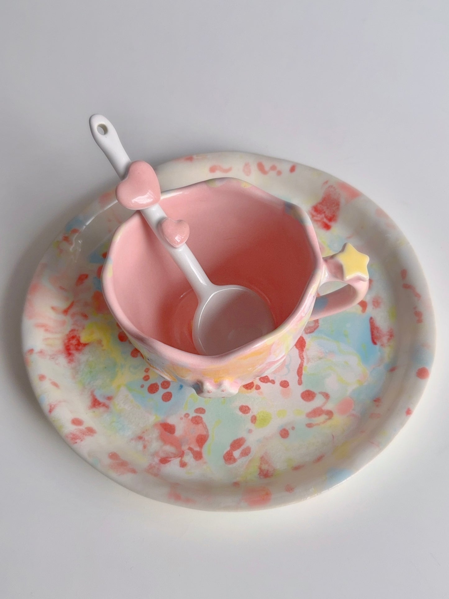 Pink Drippy Pastel BunBun Mug 2.0