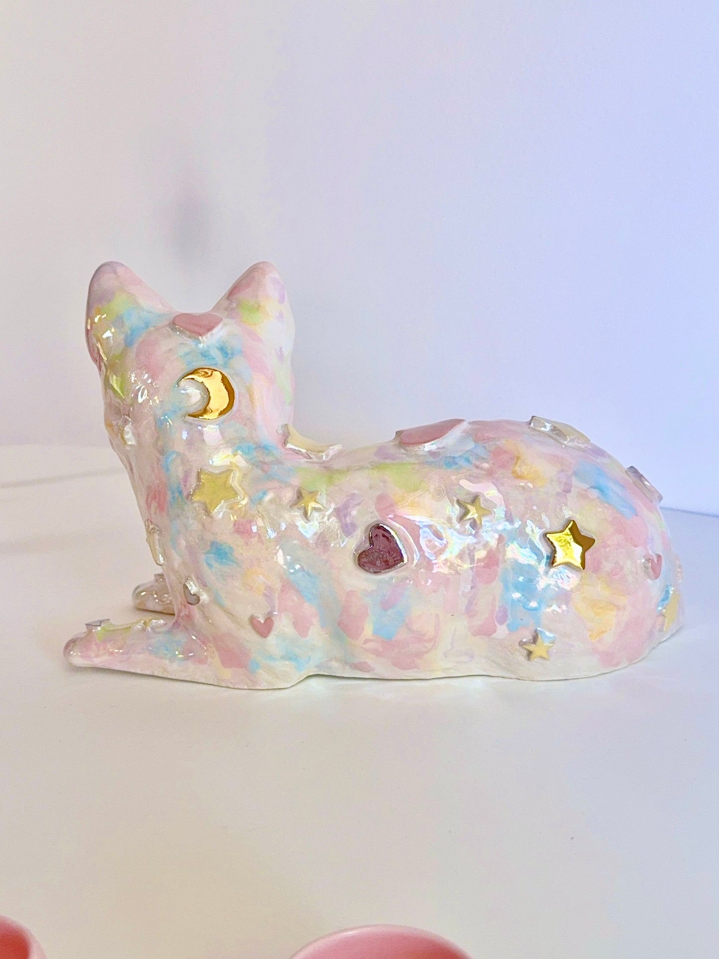 Dreamy Cat Sculpture