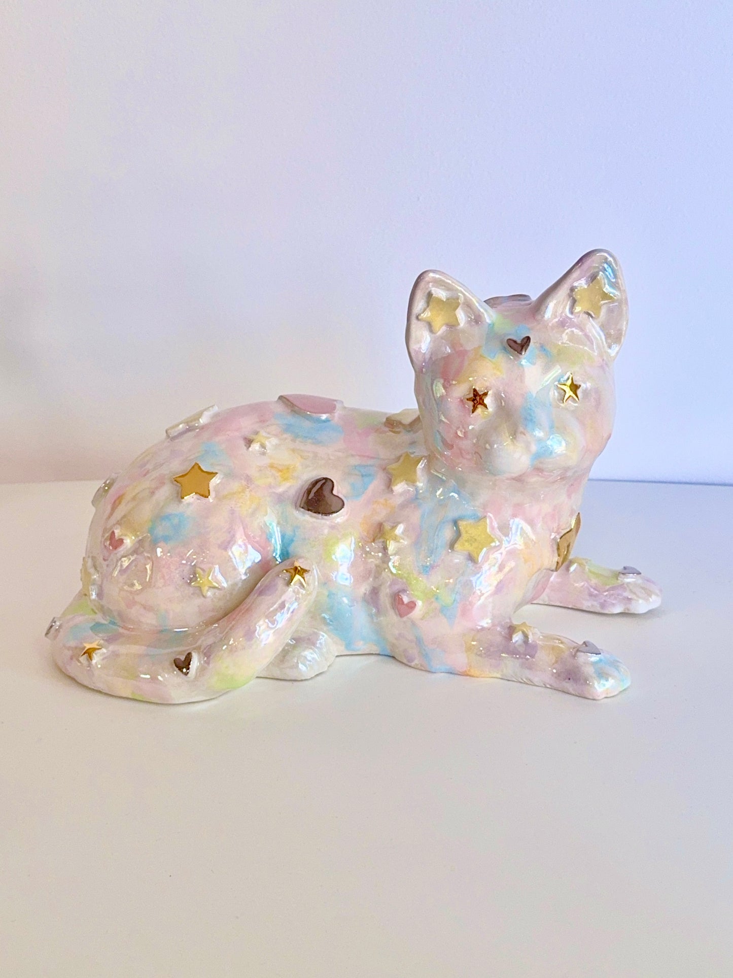 Dreamy Cat Sculpture