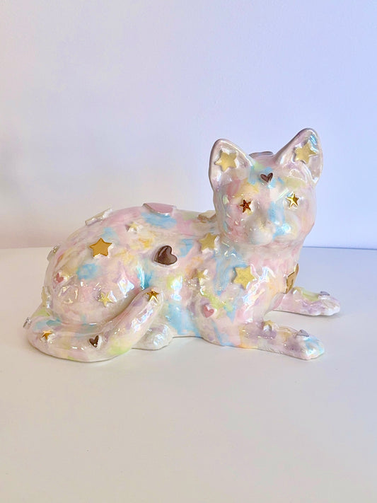 Dreamy Cat Sculpture